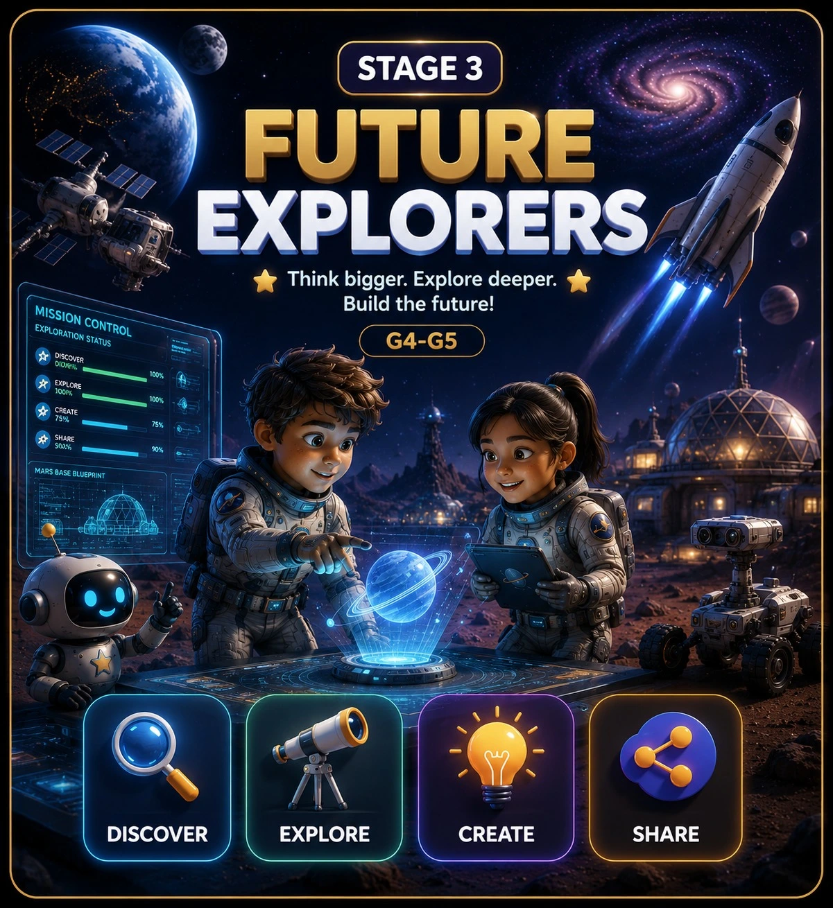 Stage 3 - Future Explorers - G4 to G5